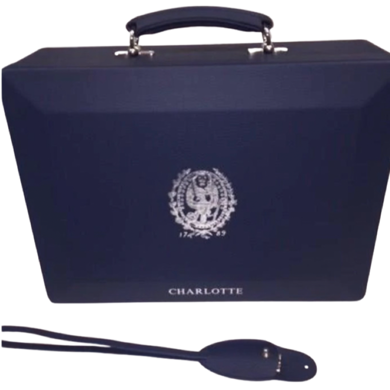 Custom Red Box Produced in Blue! | Georgetown University Graduation Gift Sample