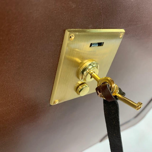 Bespoke Top Frame Briefcase | The Burr Briefcase | Hand Stitched | Finest Quality | Havana Bridle Hide | Tan Suede | Brass Fittings
