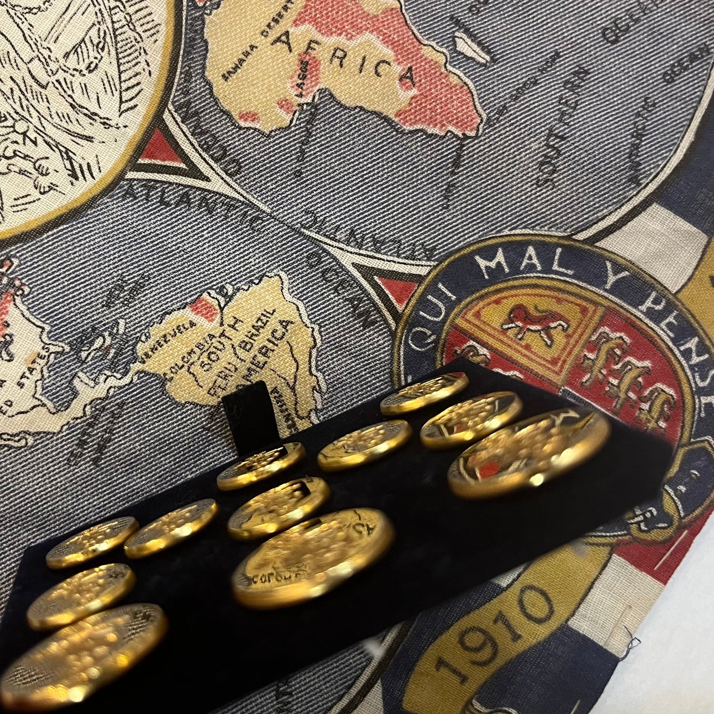 Gorgeous REME Gold Blazer Buttons | Gold Plated Blazer Buttons | Made in England | Benson and Clegg, London