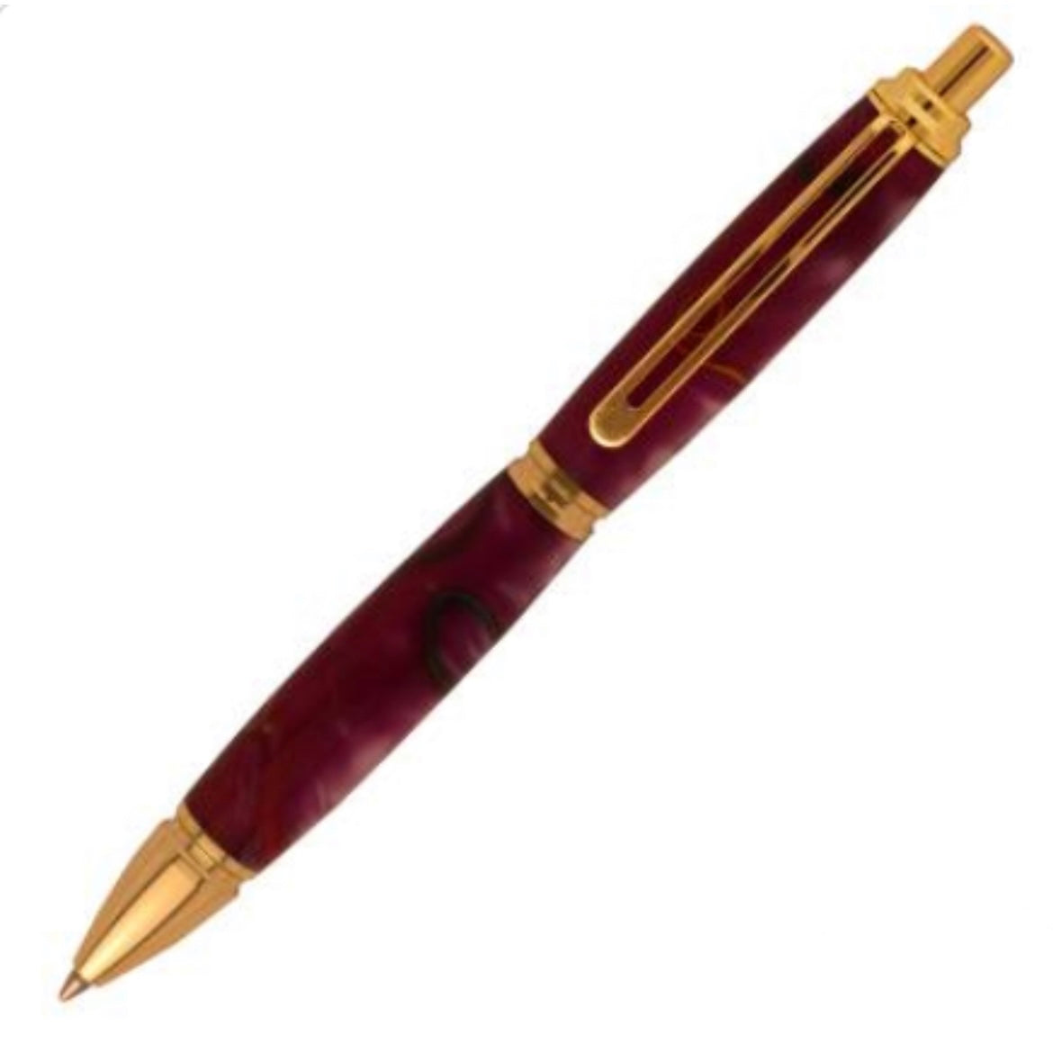 Custom Click Ballpoint Pen in Black Lacquer Box | THE THIN CLICK PEN | Made in America