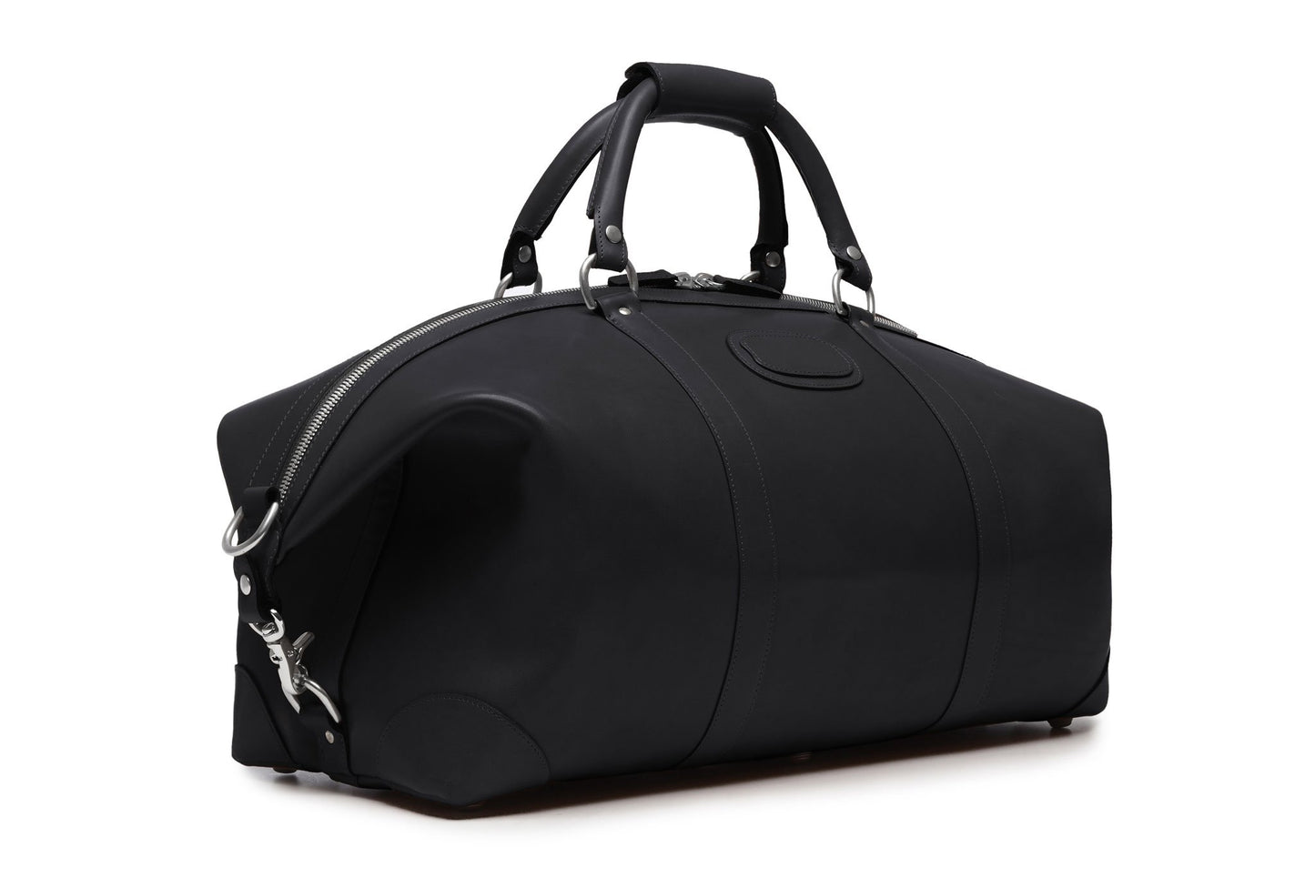 Duffel Bag | All Leather | Twain Black, Brown, and Tan Leather Duffel | 22 Inch | Korchmar Leather | Personalized
