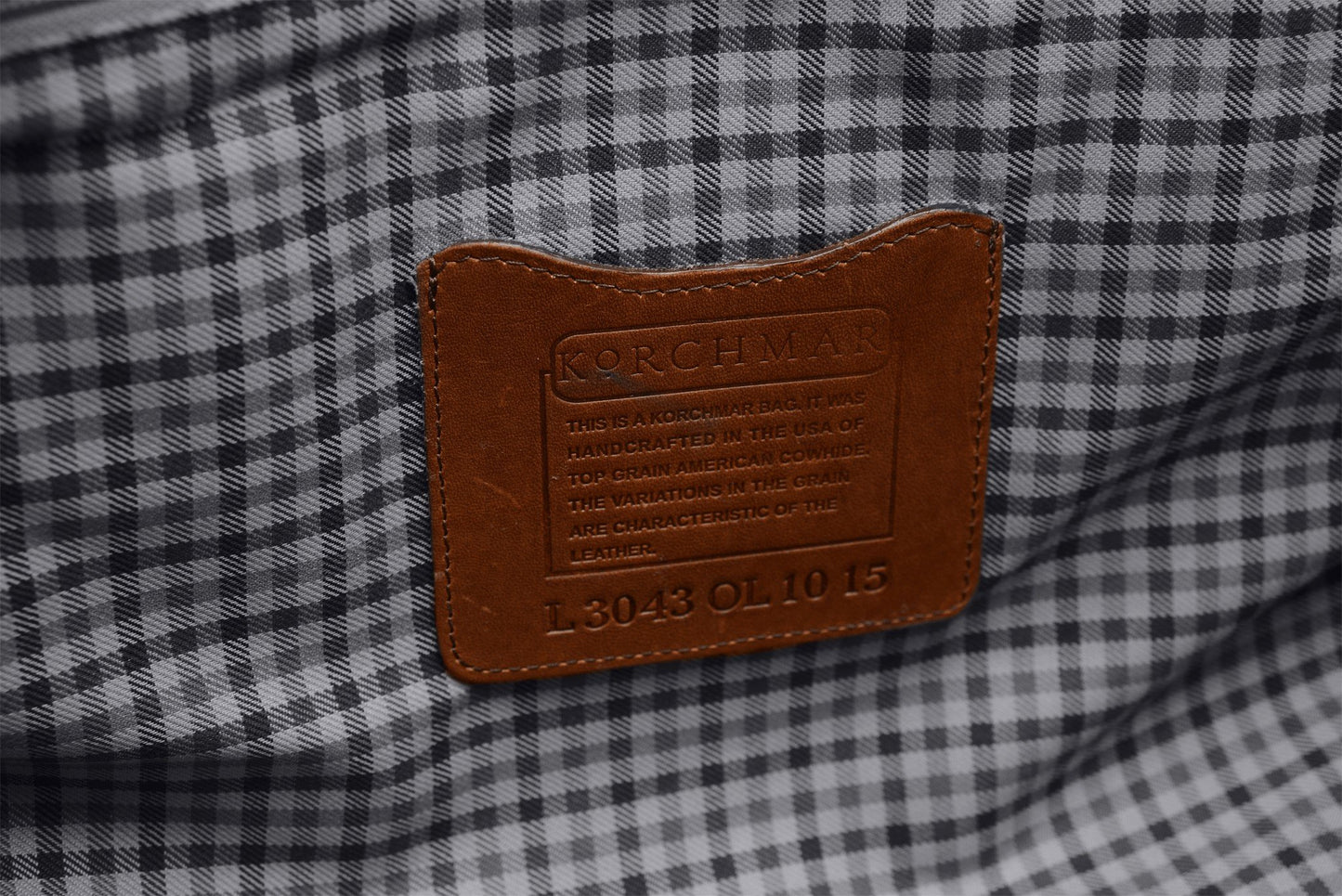 Duffel | Grey Waxed Cotton and Leather Duffle | Twain Canvas Duffle | Korchmar Leather | Initials Included
