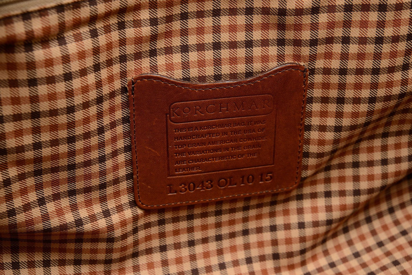 Duffel | Tan Waxed Cotton and Leather Duffle | Twain Canvas Duffle | Korchmar Leather | Initials Included