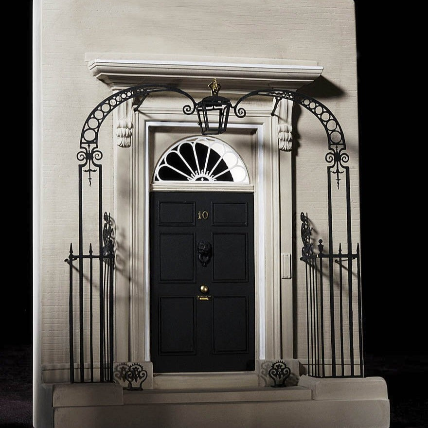 Prime Minister's 10 Downing Street Architectural Sculpture | Custom 10 Downing Street Door Plaster Model | Made in England