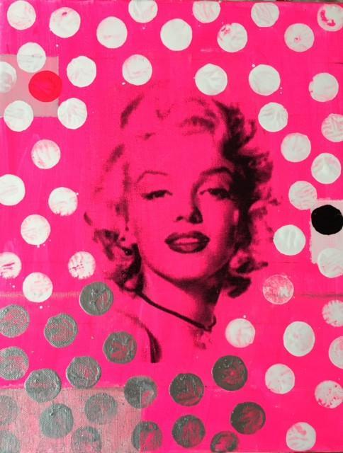 Art | Pink | Acrylic Mixed on Gallery Canvas by Fabiano Amin | 14" x 11"