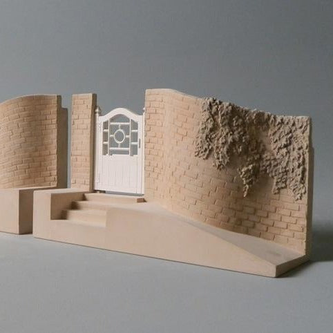 Serpentine Walls- UVA Bookends | Custom Serpentine Walls UVA Plaster Model | Made in England | Timothy Richards