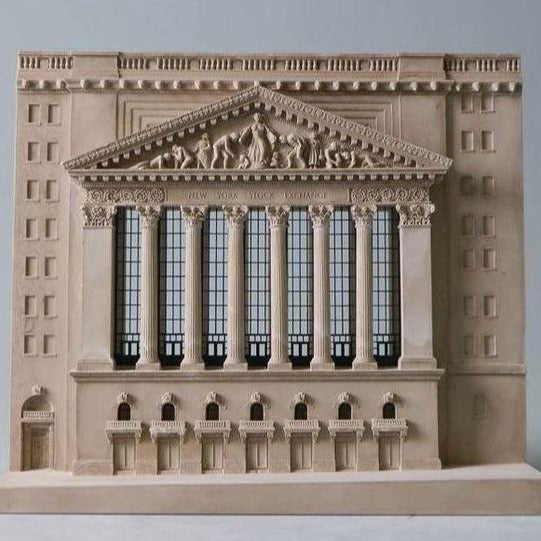 NYC New York Stock Exchange Architectural Sculpture | Custom NYSE Statue | Building Model | Made in England