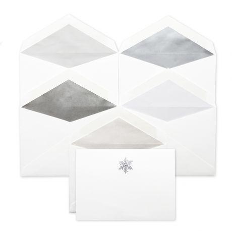 Petite Snowflake Stationery Set by Dempsey and Carroll-Stationery-Sterling-and-Burke