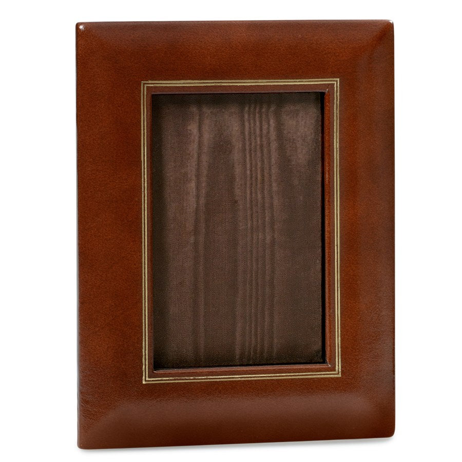 Brown Leather Desk Accessories | Hand Made in USA | Individual Luxury Leather Desk Accessories with Gold Tooling