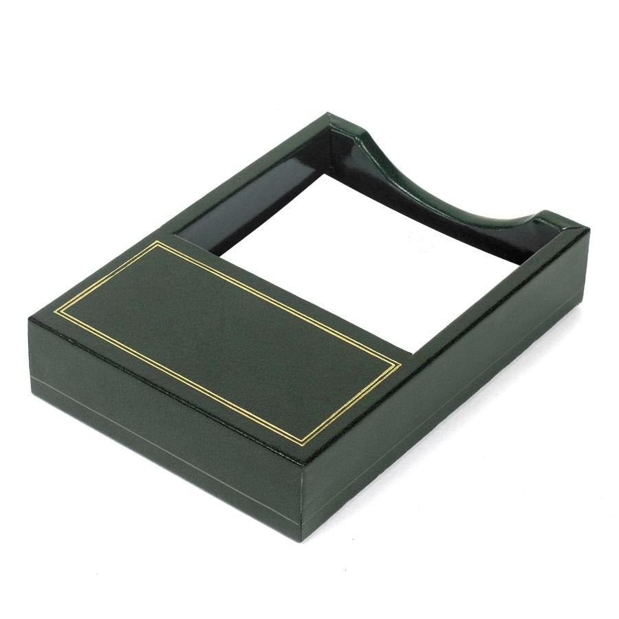 Desk Accessories | Genuine Leather | Note Holder | Custom Leather with Gold Tooling | Made in USA