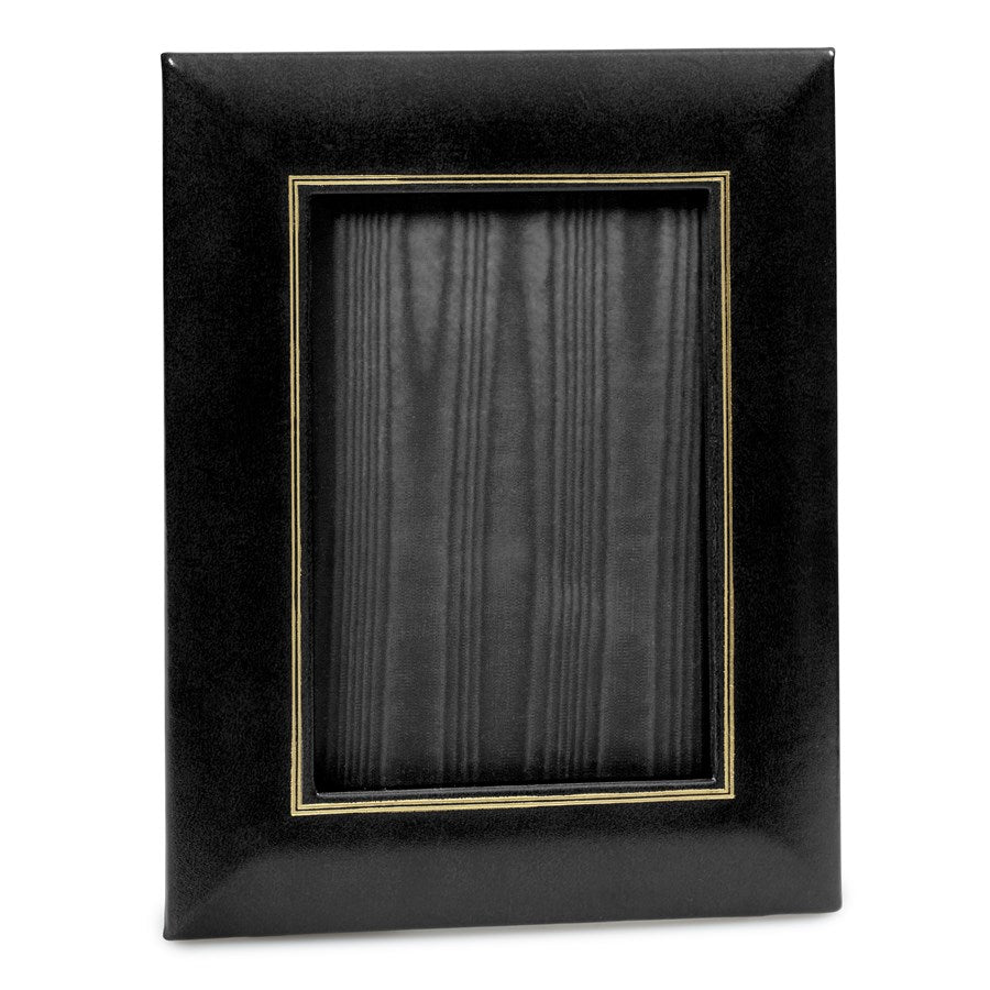 Black Leather Desk Accessories | Hand Made in USA | Individual Luxury Leather Desk Accessories with Gold Tooling
