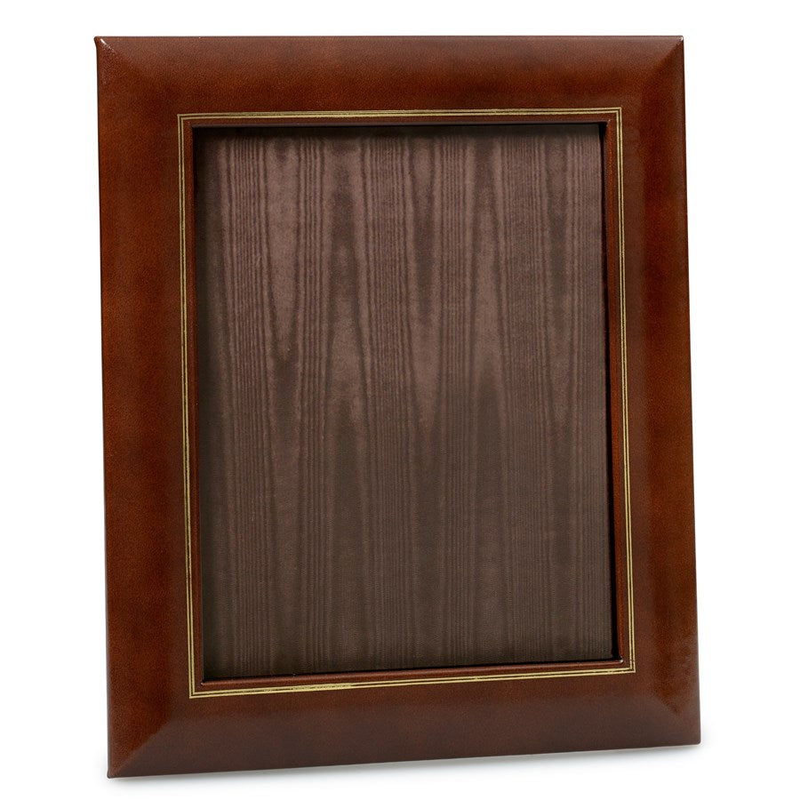 Brown Leather Desk Accessories | Hand Made in USA | Individual Luxury Leather Desk Accessories with Gold Tooling