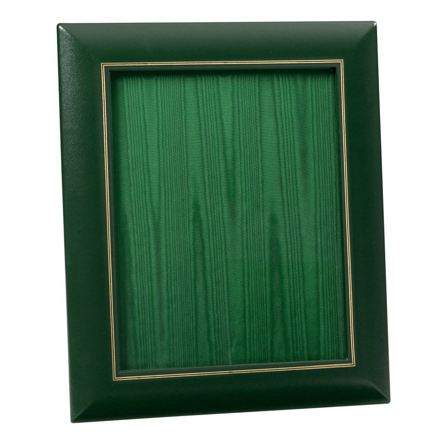 Green Leather Desk Accessories | Hand Made to Order in USA | Individual Luxury Leather Desk Accessories with Gold Tooling