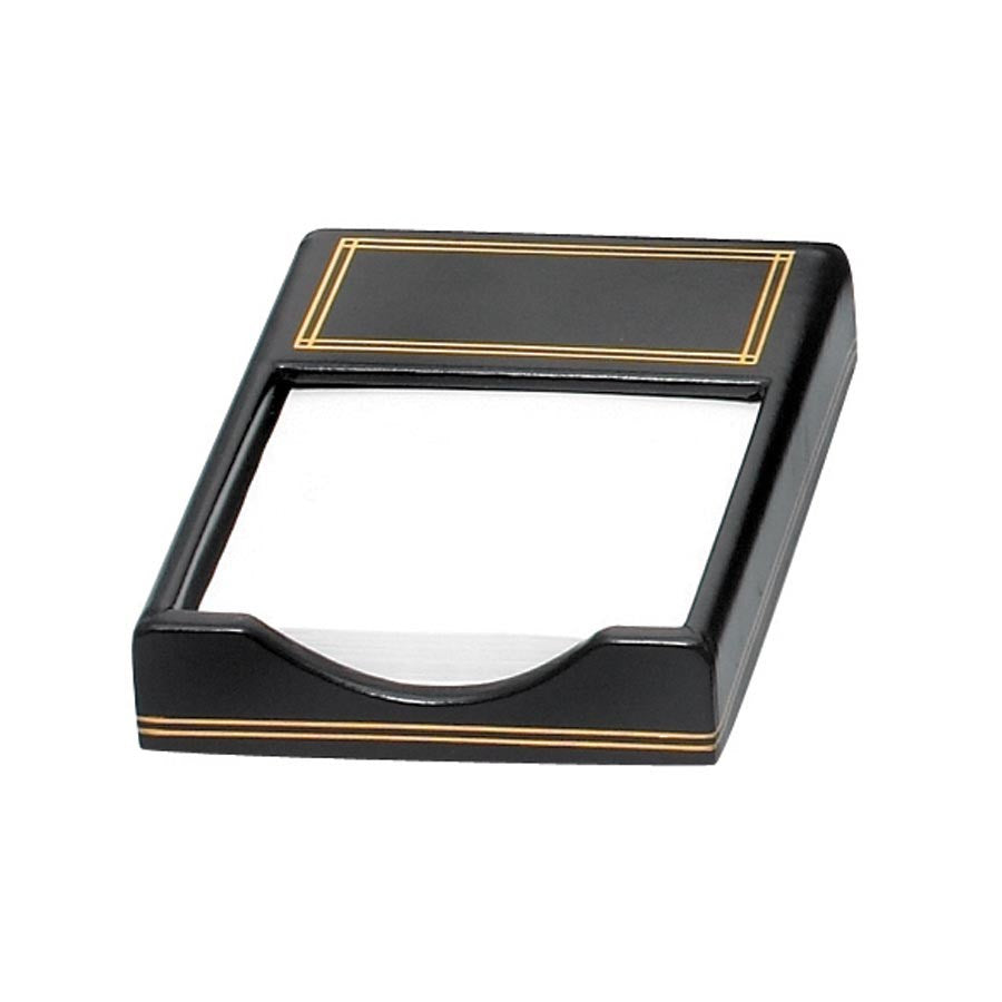Black Leather Desk Accessories | Hand Made in USA | Individual Luxury Leather Desk Accessories with Gold Tooling