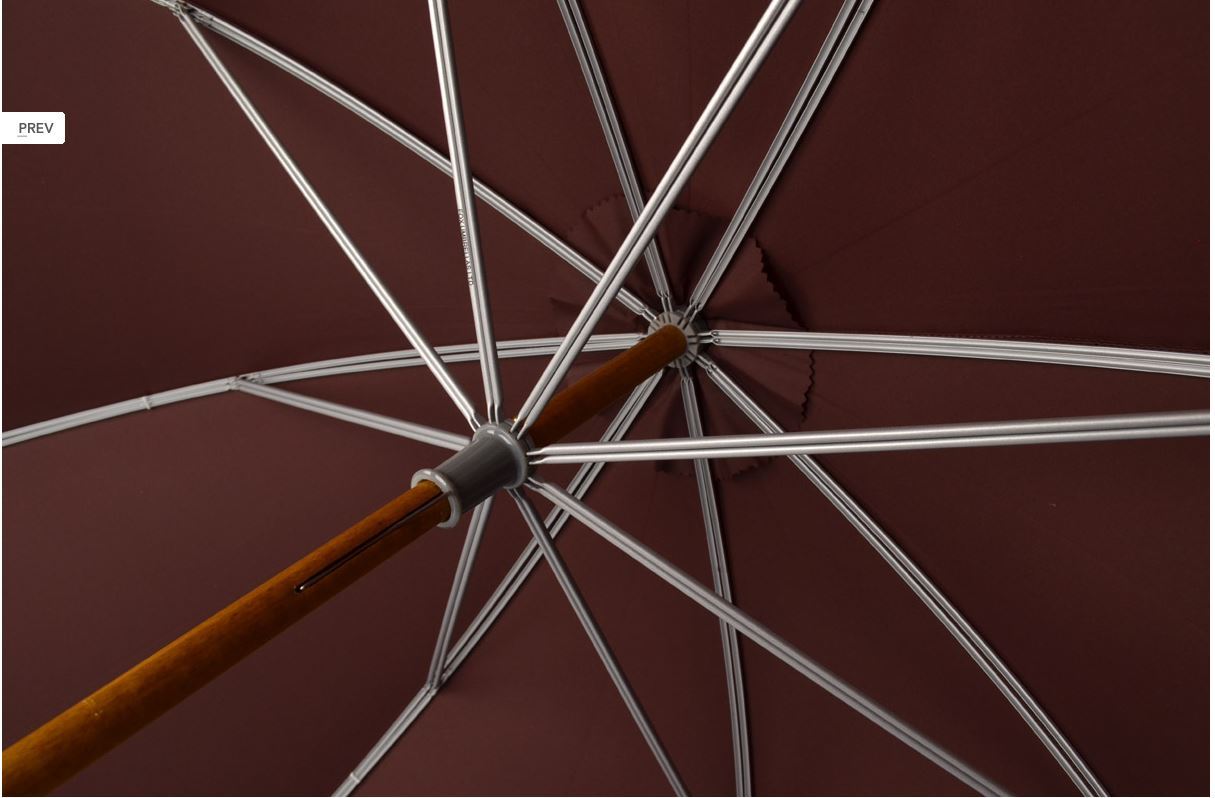 Custom Color Doorman's Umbrella | Solid Canopy | Wood Shaft | Chestnut Handle | Size 27 | Solid Colour Canopy-Doorman Umbrella-Sterling-and-Burke