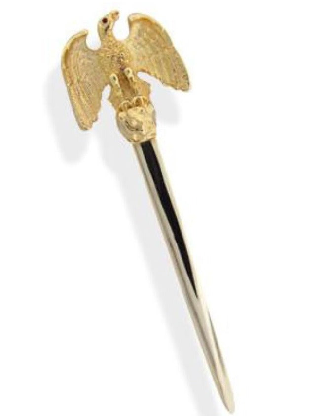 American Eagle Paper Knife | Gold Plate | Made in USA-Desk Accessory-Sterling-and-Burke