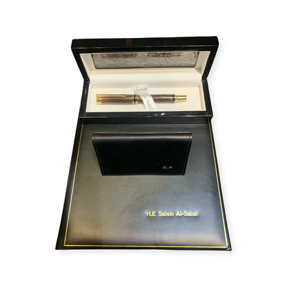 Elegant Business Gift Suggestion | Writing Instrument, Luxury Journal, Card Holder | Personalized
