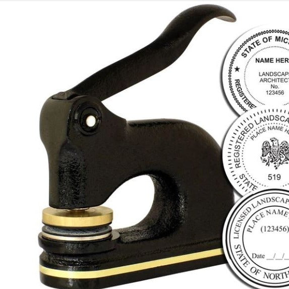 Paper Embosser | Black Cast Iron with Brass | Embosser with Finest Quality Brass Die