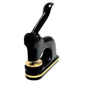 Paper Embosser | Black Cast Iron with Brass | Embosser with Finest Quality Brass Die