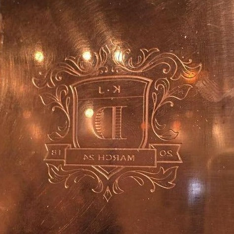 "" Steel Engraving Plate $375 | Hand Carved | Three Dimensional | Steel Engraving Plate for Engraved Stationery | Crest for Engraved Stationery-Sterling-and-Burke