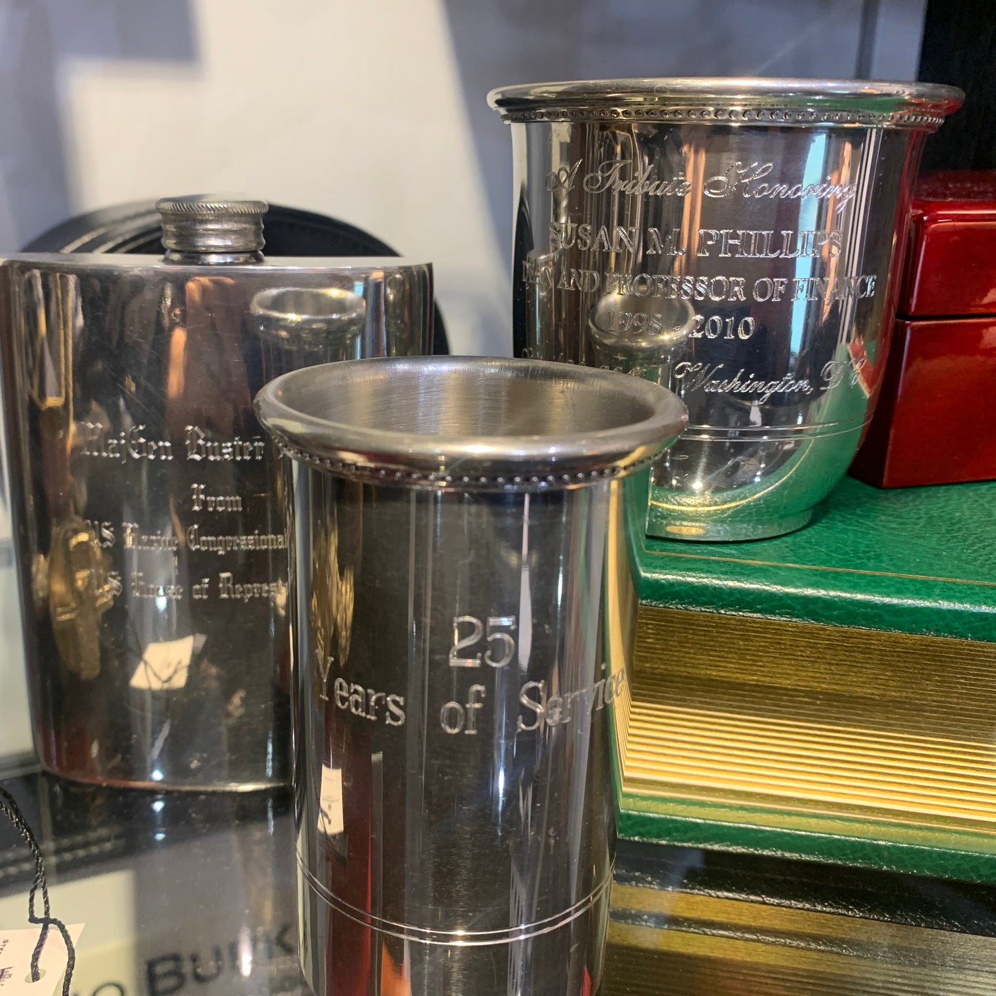 Pewter Tankard | 5" Tall | One Pint Beer Mug | Straight Handle | Double Line | Pewter Beer Stein | Solid Pewter | Made in USA