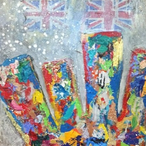 Art | Crown 2 | Original Mixed Media on Gallery Canvas by Fabiano Amin | 36" x 24"