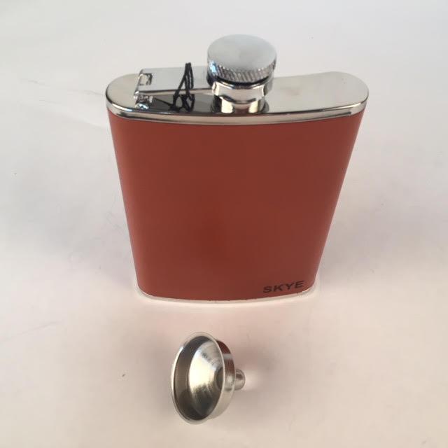 Leather Flask | Hip Flask | Initials | English Bridle Leather | Tan, Brown, Black, Navy | 6 oz. | Sterling and Burke-Flask-Sterling-and-Burke