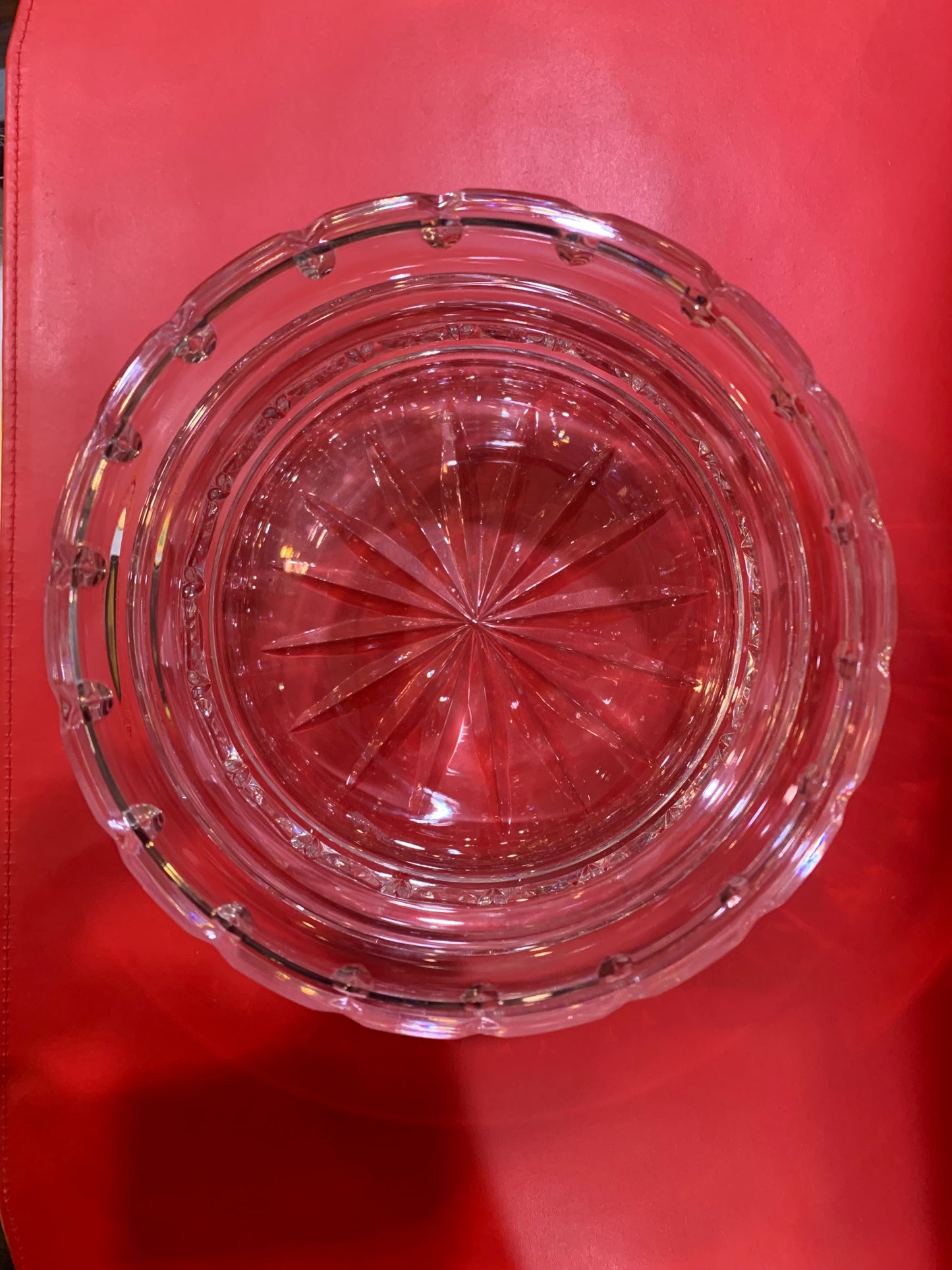 Waterford Crystal Capitol Dome Biscuit Jar | Walnut Base with Engraved or Color Logo and Text on Brass Plate