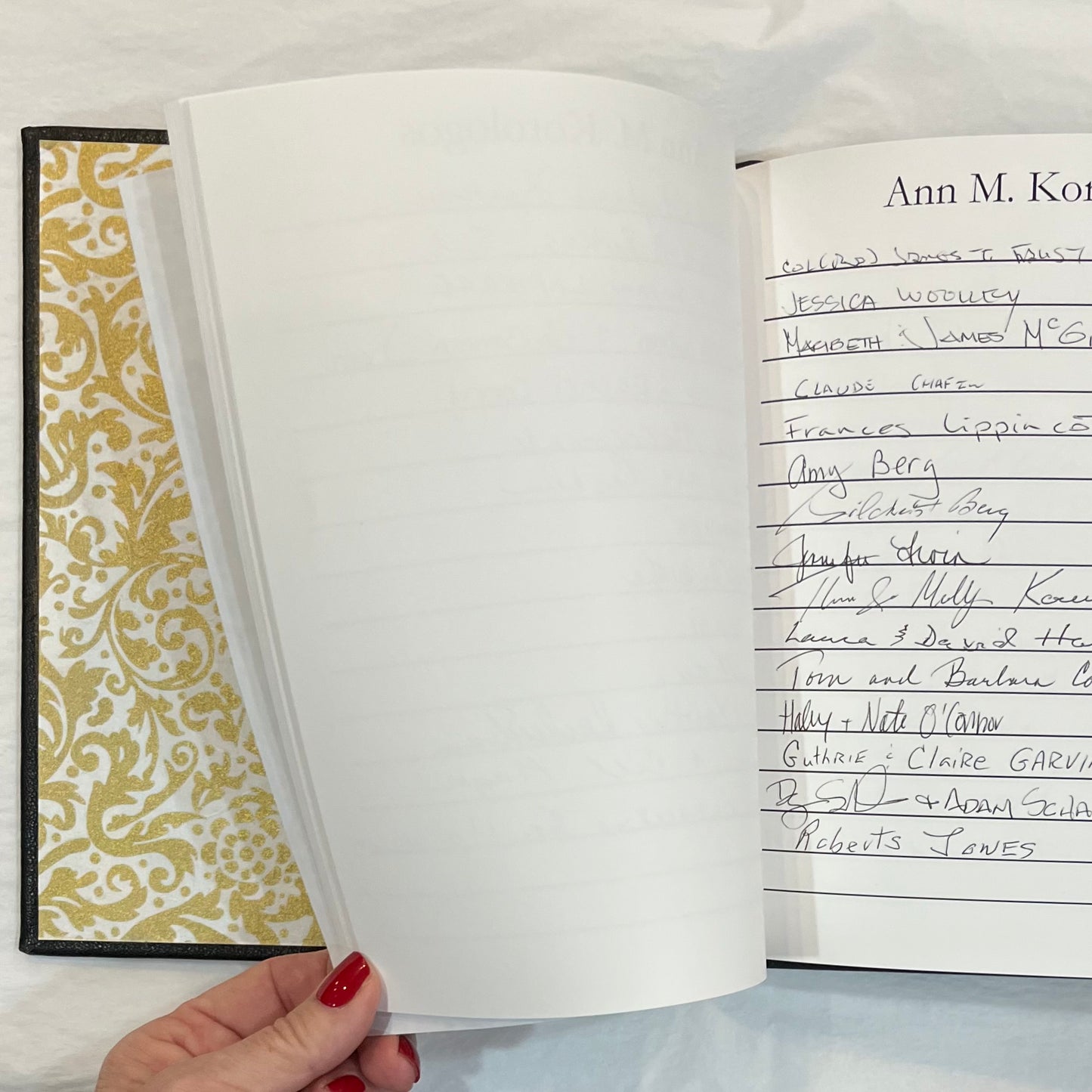 Joseph Gawler's Sons | Bespoke Funeral Book | Personalized in Gold