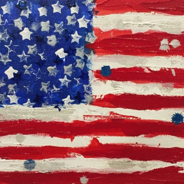 Art | America 11 | Acrylic and Mixed Media by Fabiano Amin | 11" x 14"
