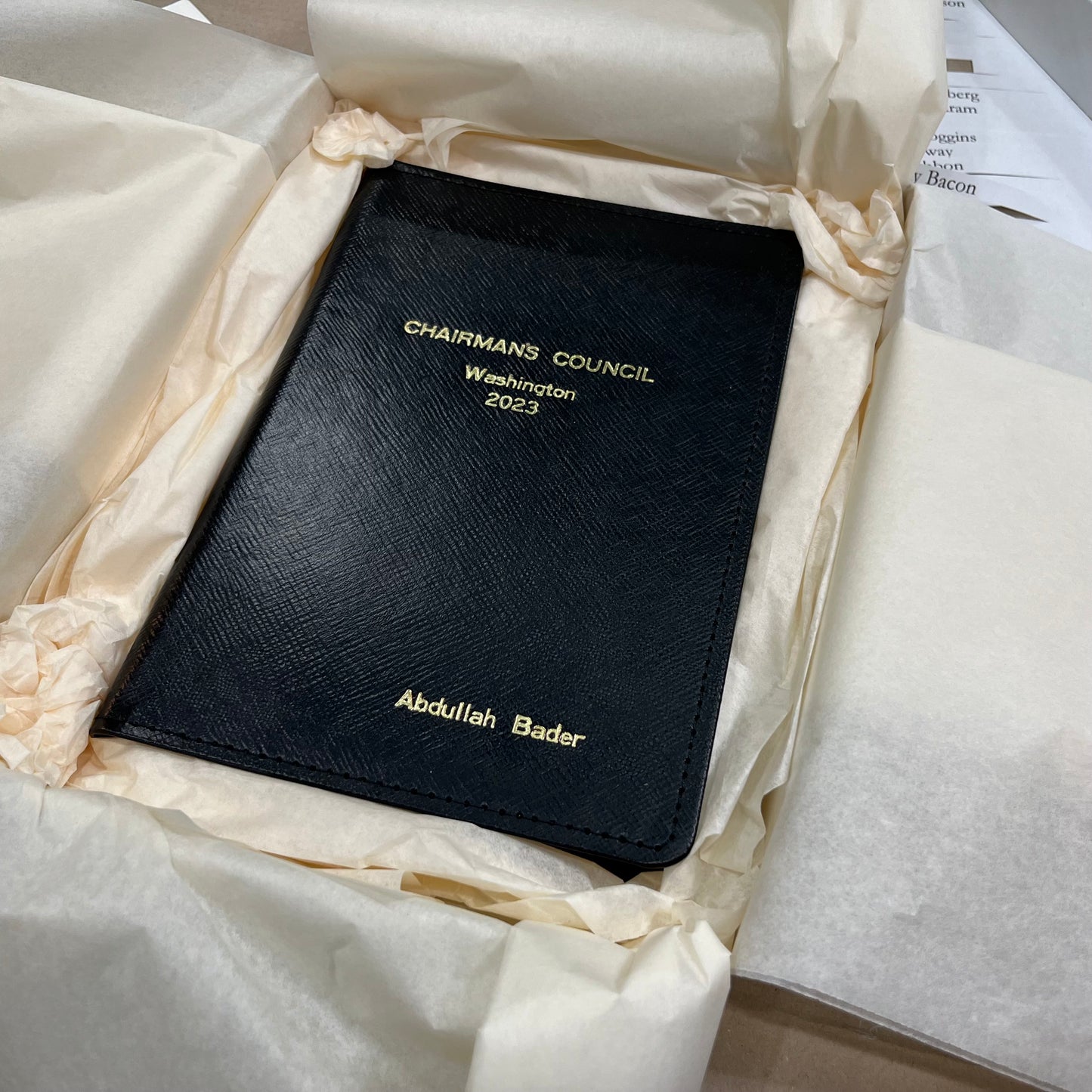 Gallup | Chairman's Council Washington 2023 | Custom Journal Book with Gold Stamping