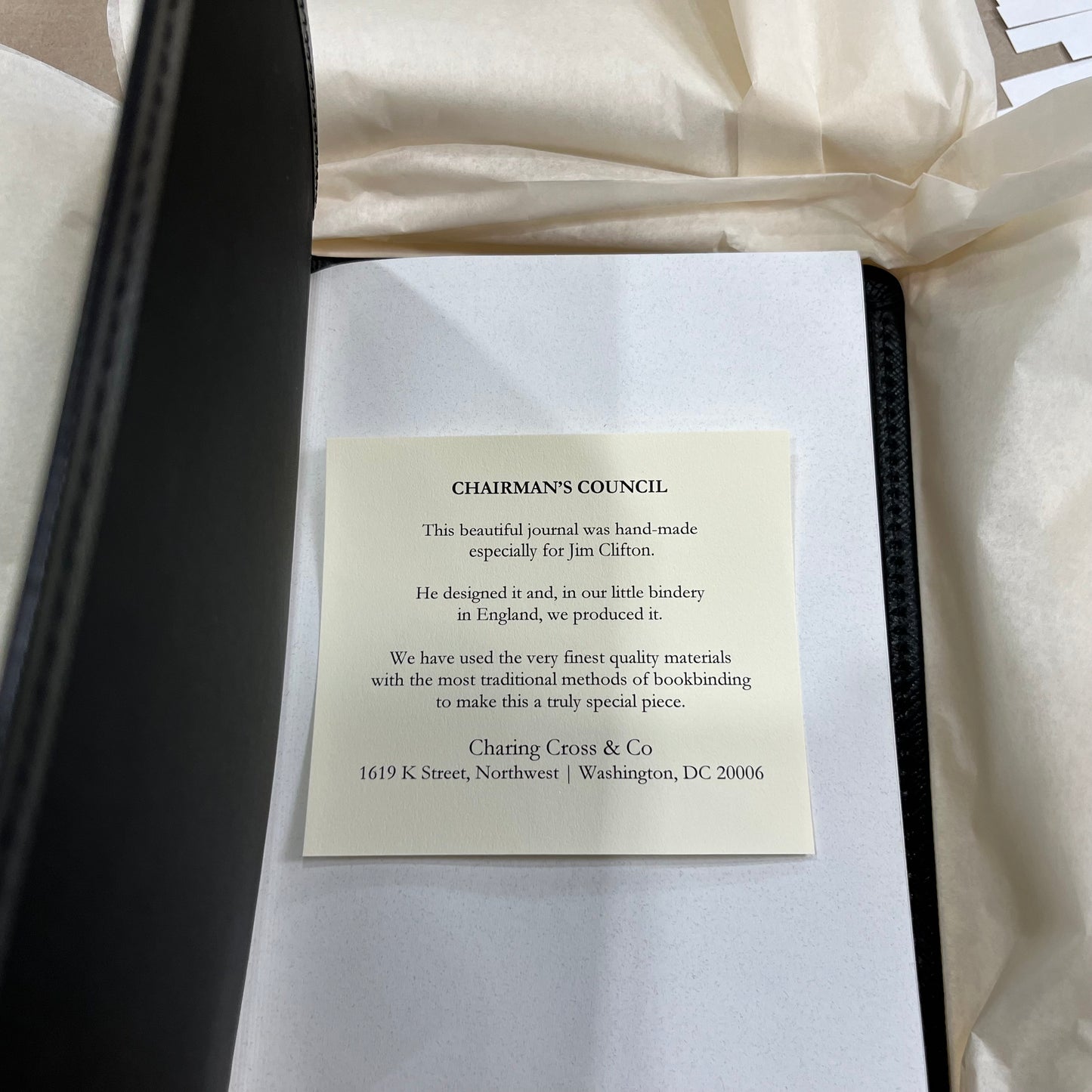 Gallup | Chairman's Council Washington 2023 | Custom Journal Book with Gold Stamping