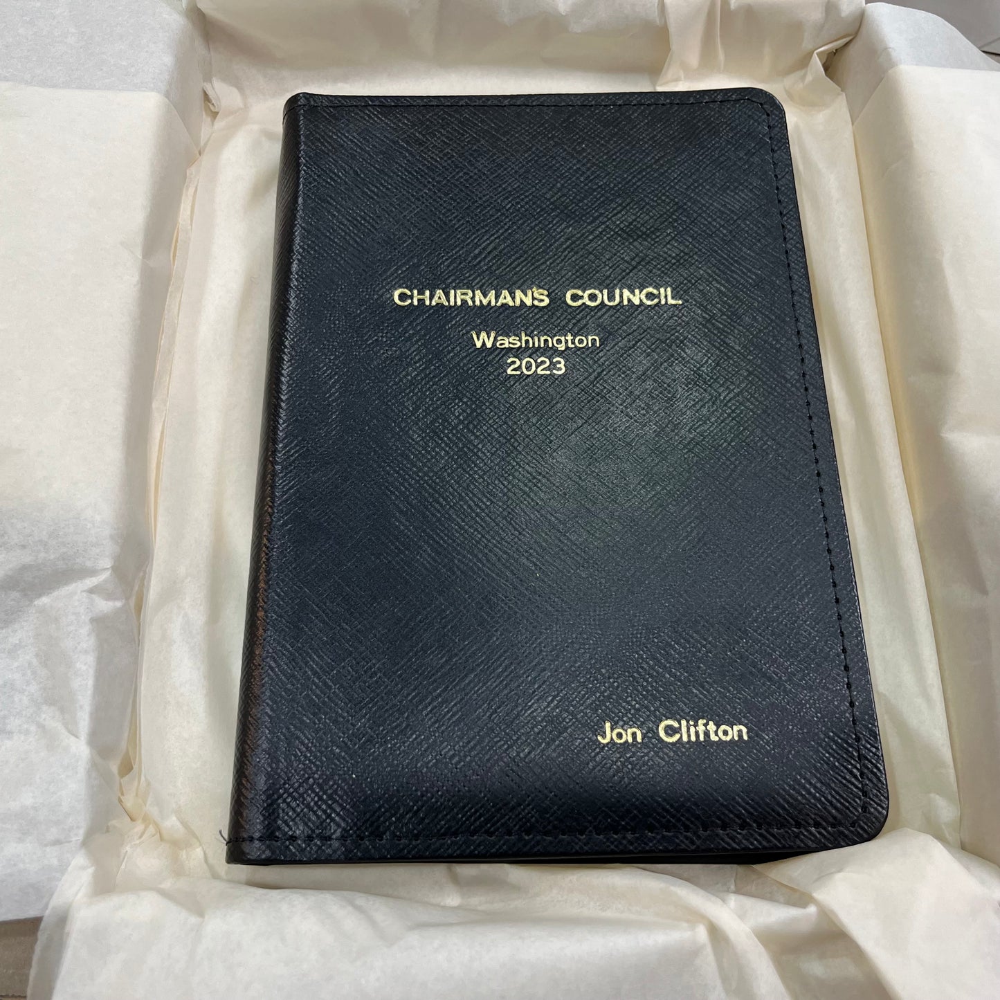 Gallup | Chairman's Council Washington 2023 | Custom Journal Book with Gold Stamping