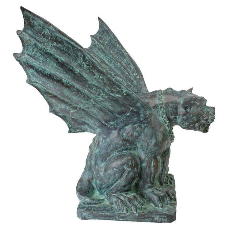 Protection Providing Bronze Gargoyle Sculpture