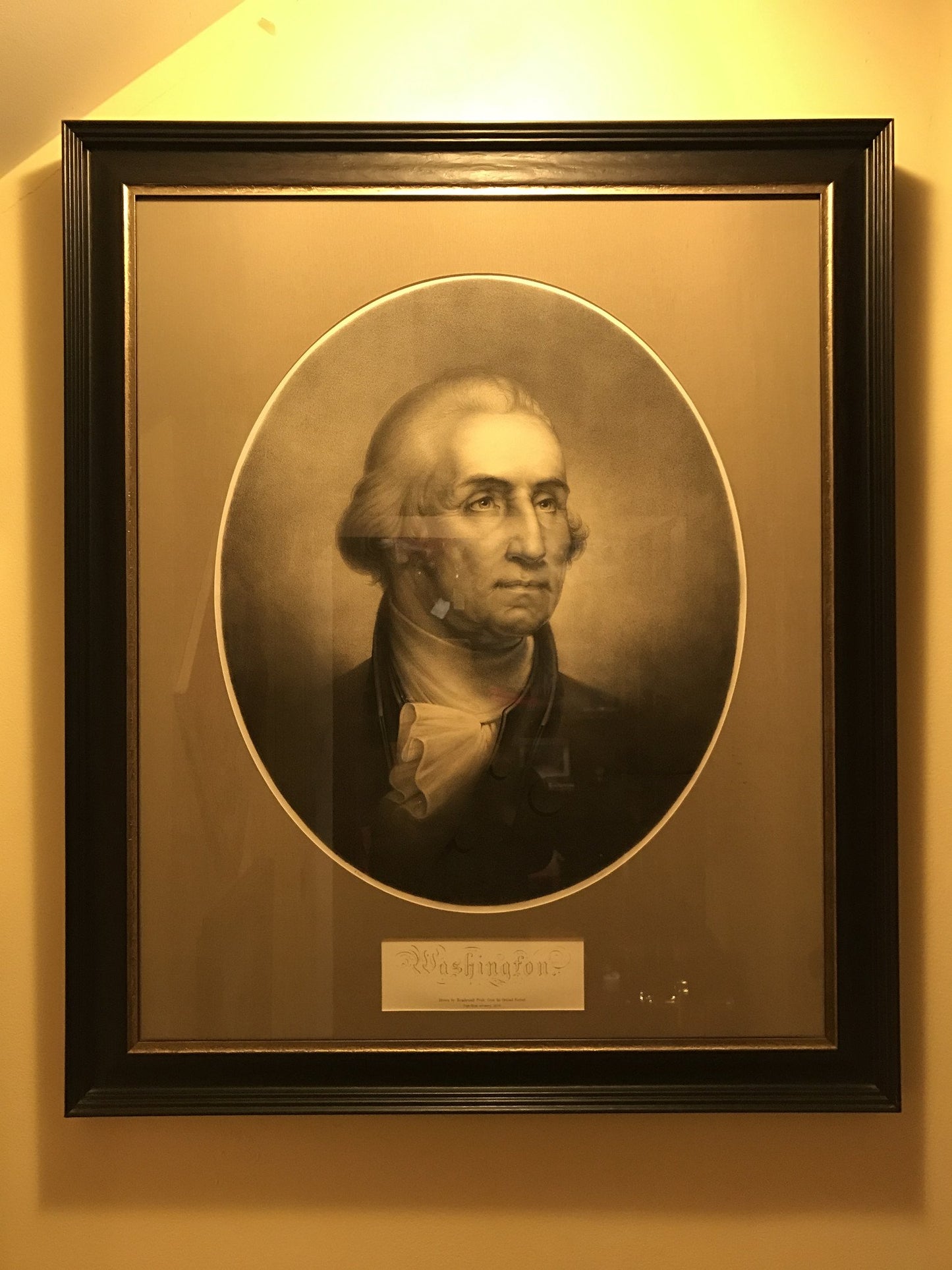 George Washington Portrait | Lithograph | After the Painting by Rembrandt Peale | 36" x 30"-Lithograph-Sterling-and-Burke