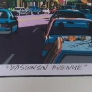 Georgetown Univ Art | Georgetown University | Wisconsin Avenue | Georgetown, Washington, DC | Artist Joseph Craig English | 11 by 14 Inches-Giclee Print-Sterling-and-Burke