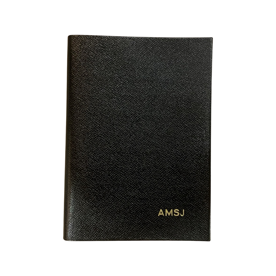 Crossgrain Leather Notebook | 8 by 6 Inches | Lined Pages | Made in England | Charing Cross