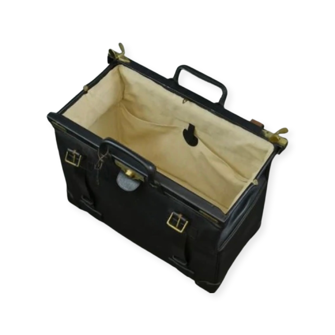 Classic Gladstone Bag | Kit Bag in English Bridle Leather | Hand Stitched in England | Deposit for Bespoke Production