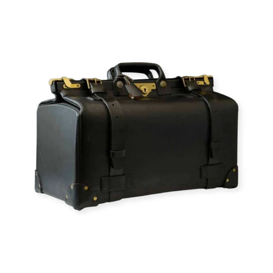 Classic Gladstone Bag | Kit Bag in English Bridle Leather | Hand Stitched in England | Deposit for Bespoke Production