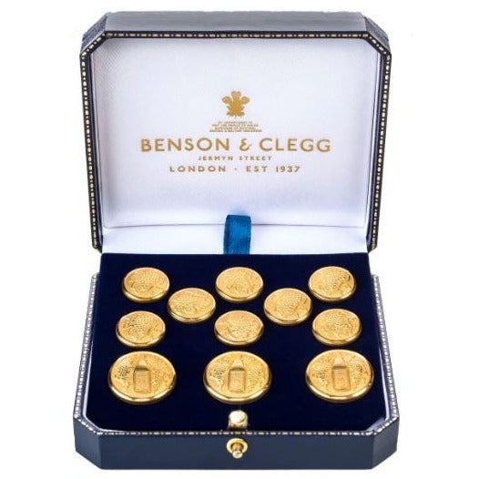 St George and The Dragon Blazer Button Sets | Gold Blazer Buttons | Gold Plated | Made in UK