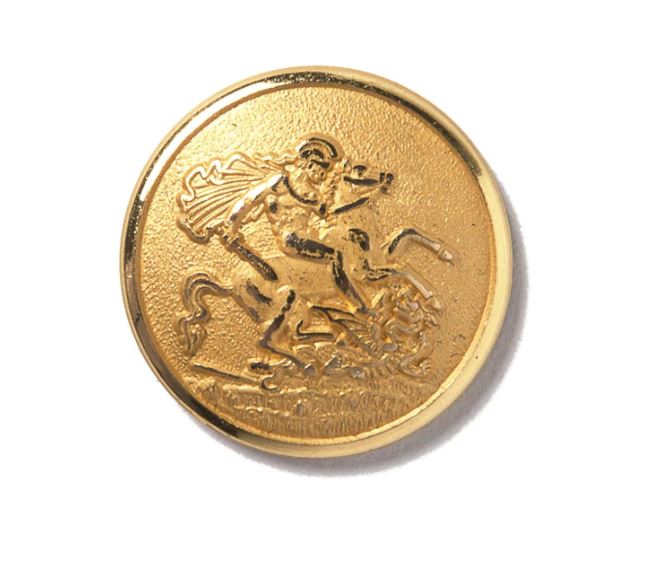 St George and The Dragon Blazer Button Sets | Gold Blazer Buttons | Gold Plated | Made in UK