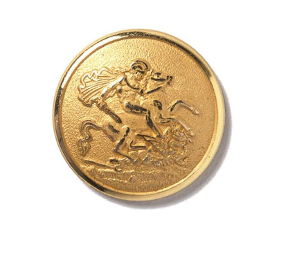 St George and The Dragon Blazer Button Sets | Gold Blazer Buttons | Gold Plated | Made in UK