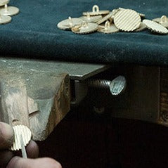 Carved Line Solid Gold 9ct Gold | Single Breasted Blazer Button Set made in England