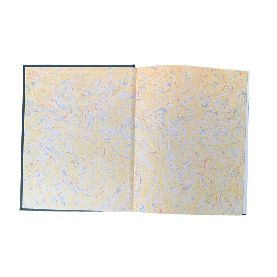 Guest Book | Finest Quality Leather | Gold Tooling | Vertical | 10 by 8 Inches