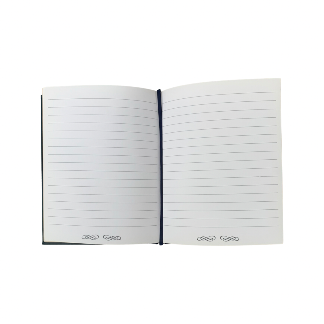 Guest Book | Finest Quality Leather | Gold Tooling | Vertical | 10 by 8 Inches