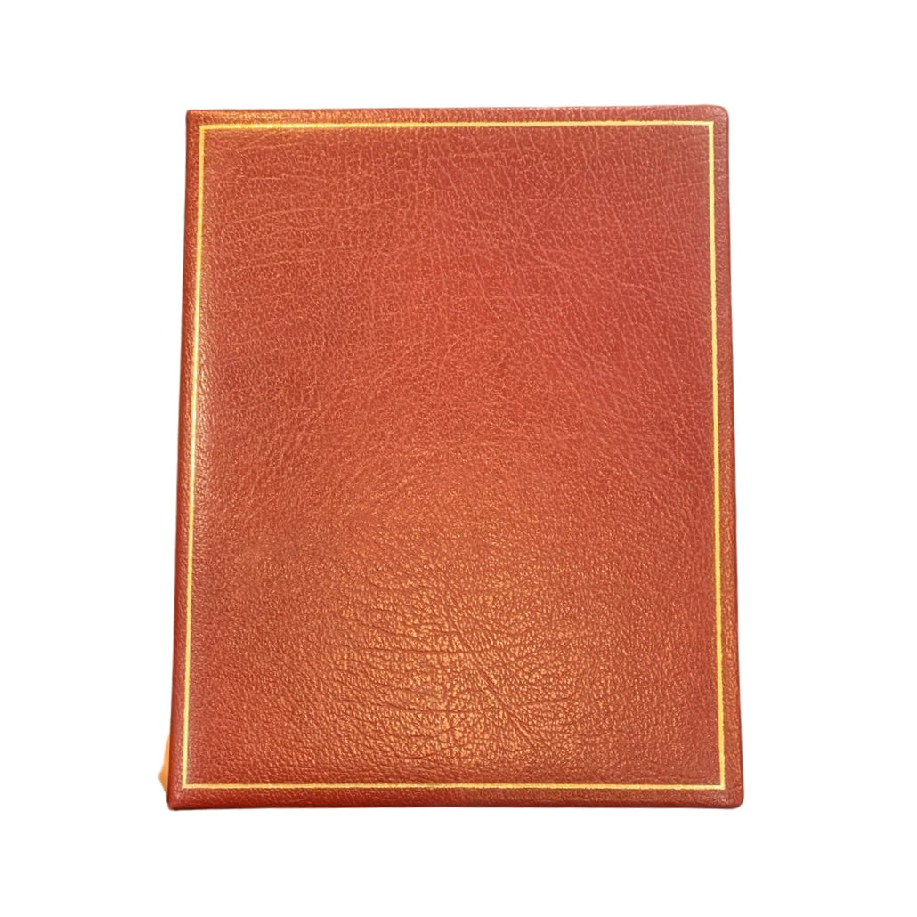 Leather Notebook / Guest Book, 9" x 7" | Vertical | Blank Pages | Buffalo Calf | Charing Cross
