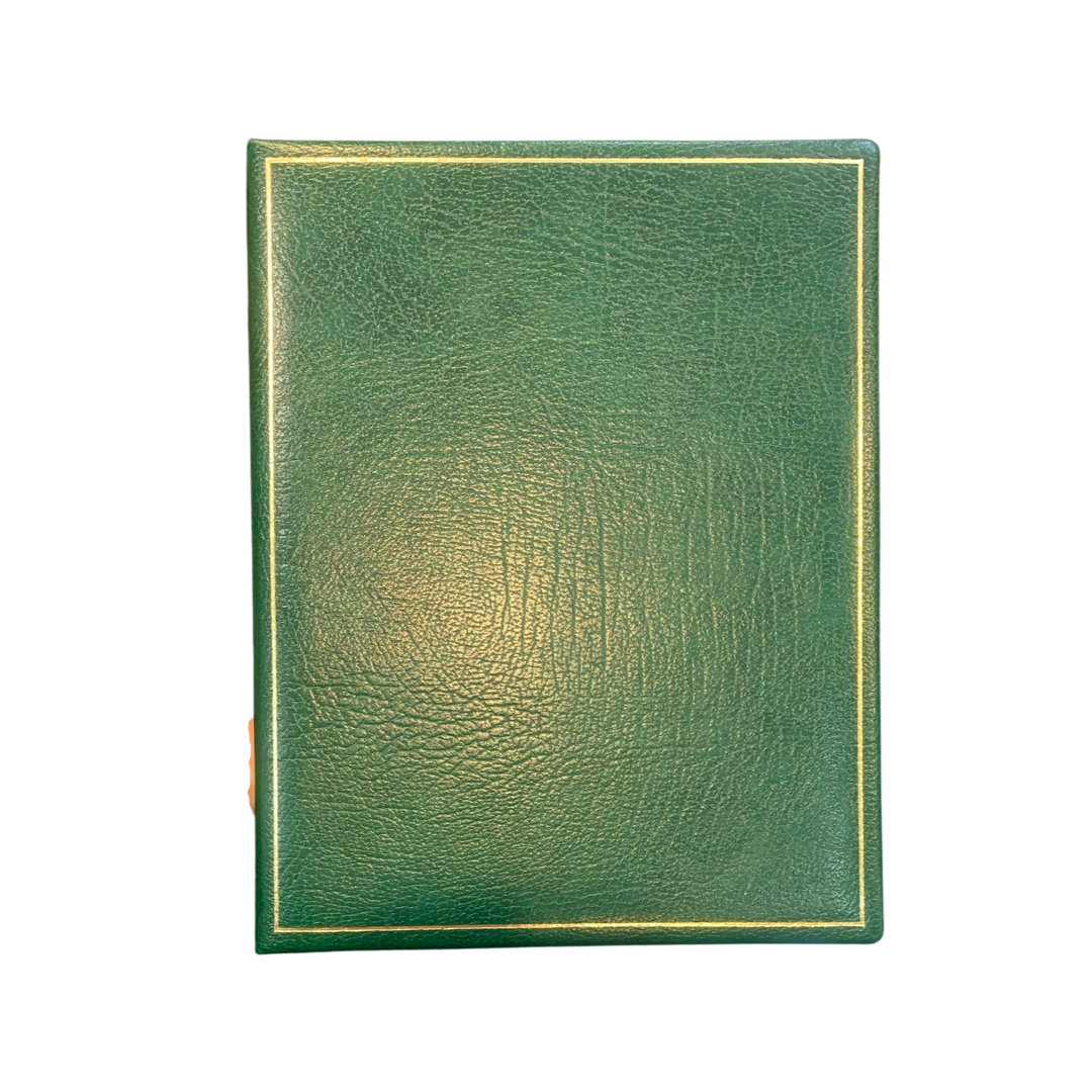 Leather Notebook / Guest Book, 9" x 7" | Vertical | Blank Pages | Buffalo Calf | Charing Cross