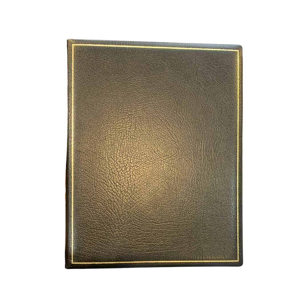 Leather Notebook / Guest Book, 9" x 7" | Vertical | Blank Pages | Buffalo Calf | Charing Cross