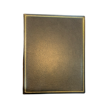 Leather Notebook / Guest Book,  9" x 7" | Vertical | Blank Pages | Buffalo Calf | Charing Cross