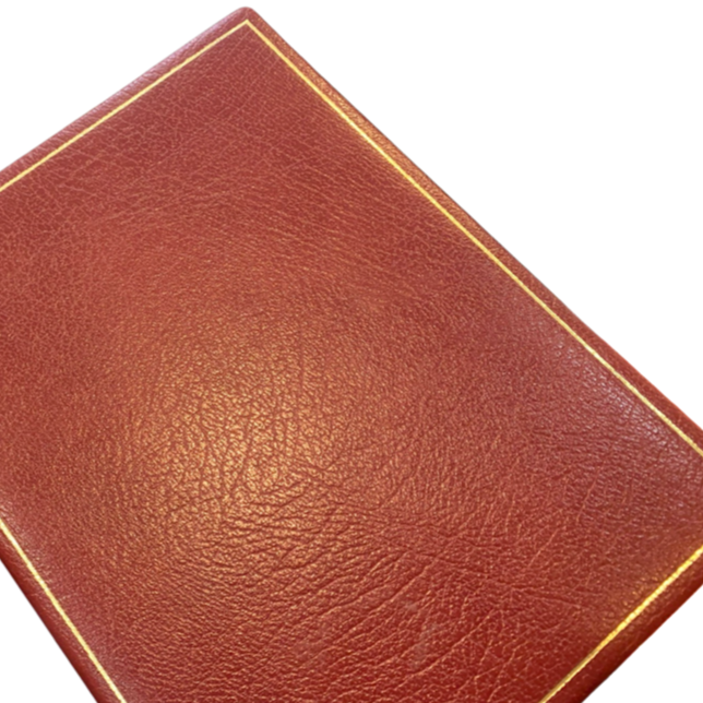 Leather Notebook / Guest Book, 9" x 7" | Vertical | Blank Pages | Buffalo Calf | Charing Cross